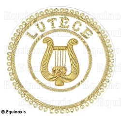 Badge / Macaron GLNF – Grande tenue provinciale – Grand Organiste – Lutèce – Brodé main